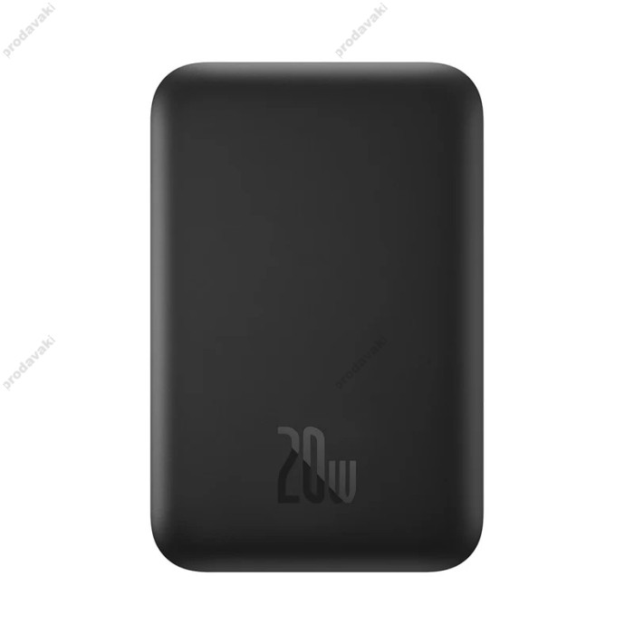 Повербанк портативний акумулятор Power bank Baseus Magnetic Mini Air MagSafe магнітний 20W 6000mAh Black