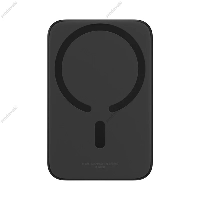 Повербанк портативний акумулятор Power bank Baseus Magnetic Mini Air MagSafe магнітний 20W 6000mAh Black