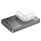 Повербанк портативний акумулятор Power bank Hoco Q26A Joy MagSafe магнітний 20W 10000 mAh Metal Grey