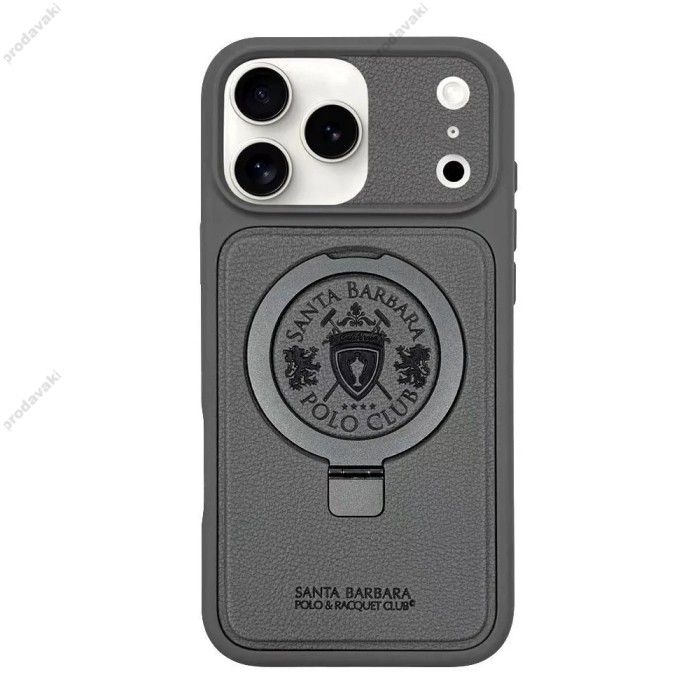 Чохол Polo Santa Barbara & Racquet Club Primo MagSafe iPhone 17 Pro Titanium Grey