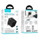 Мережевий адаптер перехідник для розеток HOCO AC30 Changer 4-port universal charger 1000W Black