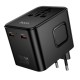 Мережевий адаптер перехідник для розеток HOCO AC31 Changer 3-port PD universal charger 1000W Black