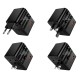Мережевий адаптер перехідник для розеток HOCO AC31 Changer 3-port PD universal charger 1000W Black