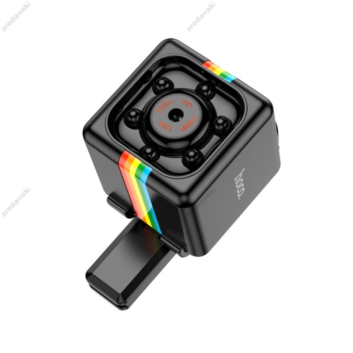 Портативна камера HOCO DI13 mini portable battery camera 1080p TF 30min Black