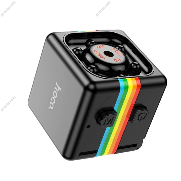 Портативна камера HOCO DI13 mini portable battery camera 1080p TF 30min Black