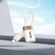 Перехідник HOCO UA39 Crystal Lightning male to USB female 2.0 adapter 480Mbps 0.125m White-gold