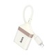 Кардрідер HOCO UA40 Crystal 2в1 card reader OTG Lightning White-gold