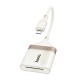 Кардрідер HOCO UA40 Crystal 2в1 card reader OTG Lightning White-gold
