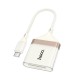 Кардрідер HOCO UA40 Crystal 2в1 card reader OTG Type-C White-gold
