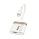 Кардрідер HOCO UA40 Crystal 2в1 card reader OTG Type-C White-gold