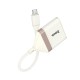 Кардрідер HOCO UA40 Crystal 2в1 card reader OTG Type-C White-gold