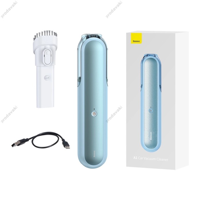 Портативний автомобільний пилосос Baseus A1 Cordless Car Vacuum Cleaner Blue (VCAQ010003)