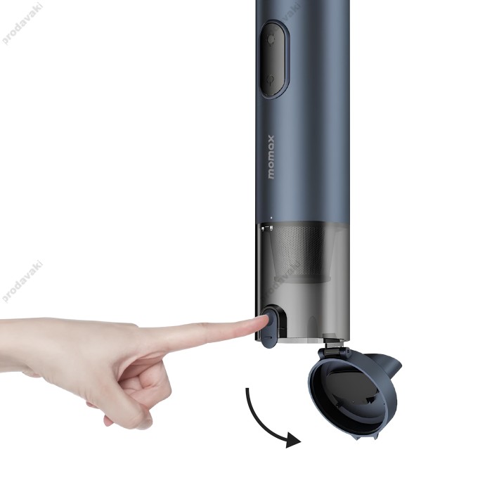 Портативний автомобільний пилосос Momax 1-Move Portable Vacuum Cleaner 16000pa Black Space Gray
