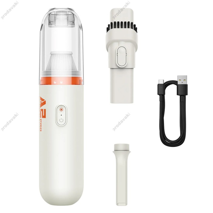 Портативний автомобільний пилосос Baseus A2 Pro Cordless Car Vacuum Cleaner 6000pa White (VCAQ040002)