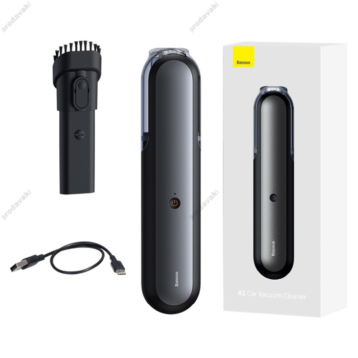 Портативний автомобільний пилосос Baseus A1 Cordless Car Vacuum Cleaner Black (VCAQ010001)