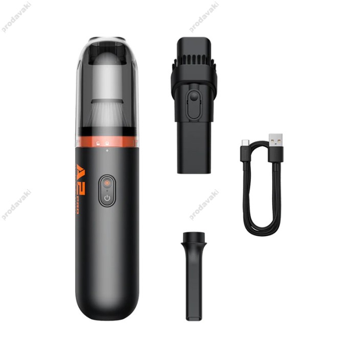 Портативний автомобільний пилосос Baseus A2 Pro Cordless Car Vacuum Cleaner 6000pa Black (VCAQ040001)