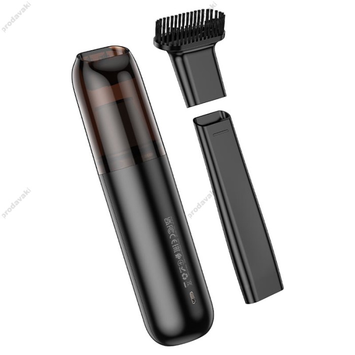 Портативний автомобільний пилосос Hoco ZP1 Cool portable car vacuum cleaner Black