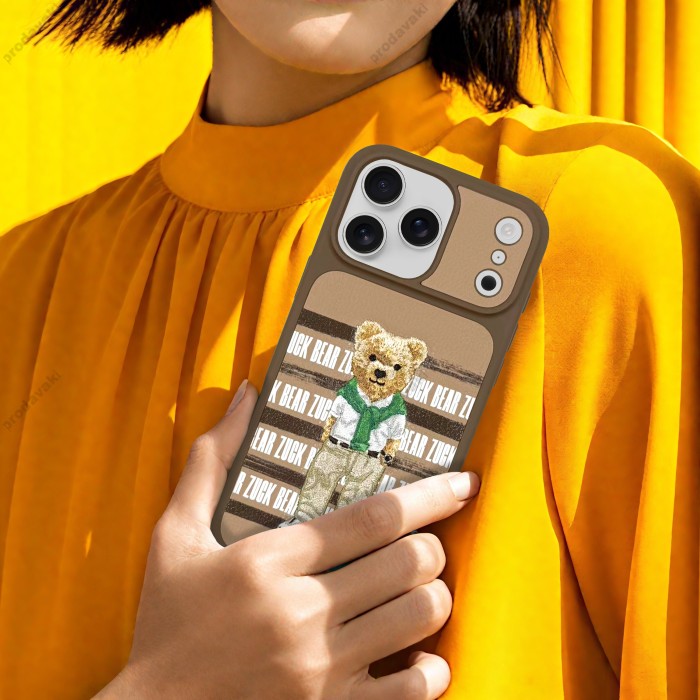 Чохол Zuck Bear San Francisco Fortune Leather Case iPhone 17 Pro Max Golden State Bear