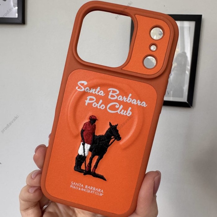 Чохол Polo Santa Barbara & Racquet Club QUESTA MagSafe iPhone 17 Pro Max Orange