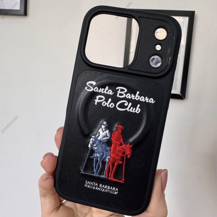 Чохол Polo Santa Barbara & Racquet Club QUESTA MagSafe iPhone 18 Pro Max Black