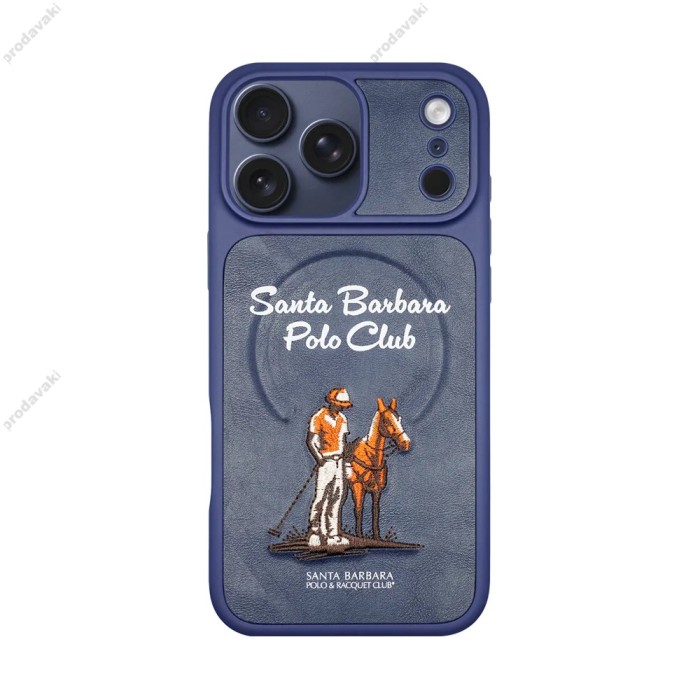 Чохол Polo Santa Barbara & Racquet Club QUESTA MagSafe iPhone 18 Pro Blue