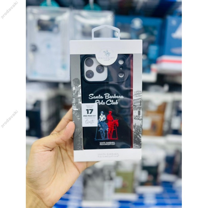 Чохол Polo Santa Barbara & Racquet Club QUESTA MagSafe iPhone 18 Pro Max Black