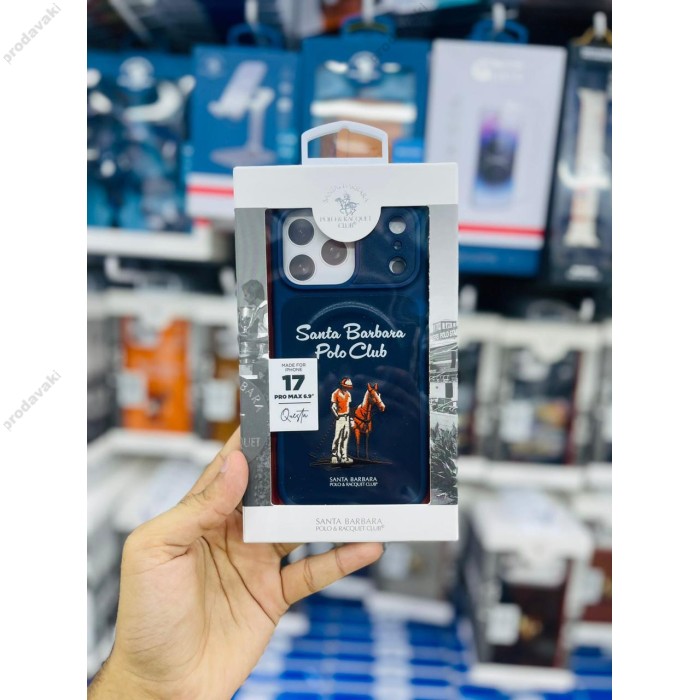 Чохол Polo Santa Barbara & Racquet Club QUESTA MagSafe iPhone 18 Pro Blue