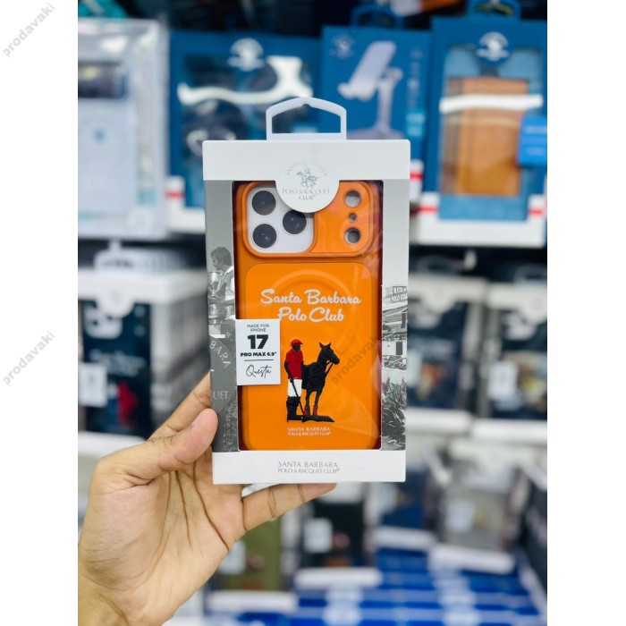 Чохол Polo Santa Barbara & Racquet Club QUESTA MagSafe iPhone 17 Pro Max Orange