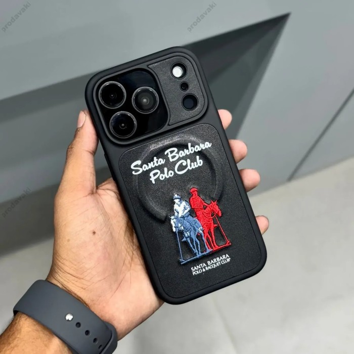 Чохол Polo Santa Barbara & Racquet Club QUESTA MagSafe iPhone 18 Pro Max Black
