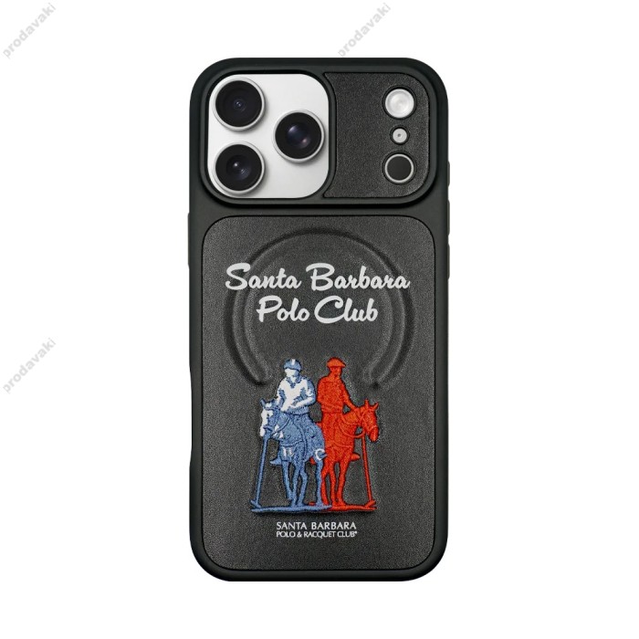 Чохол Polo Santa Barbara & Racquet Club QUESTA MagSafe iPhone 18 Pro Max Black