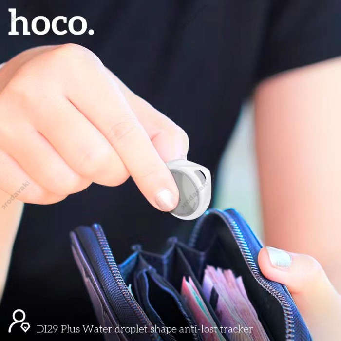 Пошуковий трекер HOCO DI29 Plus Water droplet shape anti-lost tracker IOS White