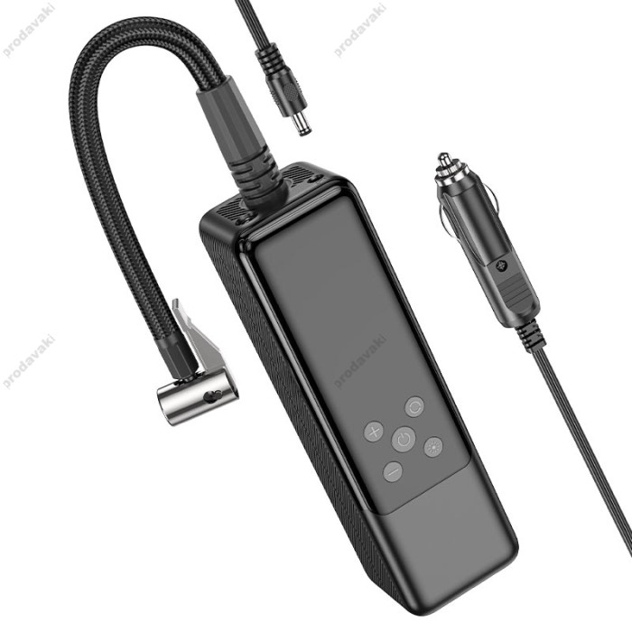 Автомобільний компресор насос Hoco ZP5 May smart air pump Black