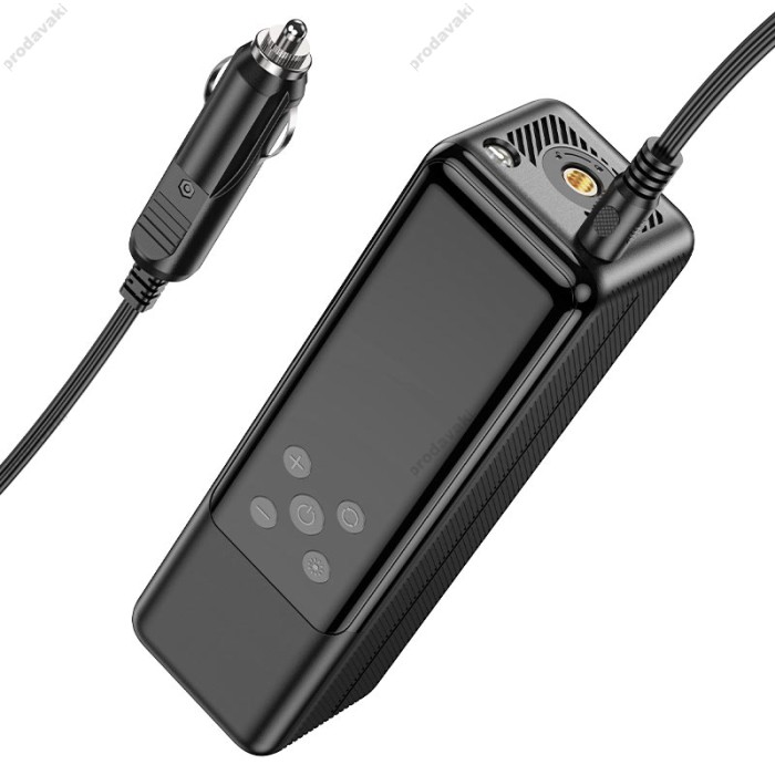 Автомобільний компресор насос Hoco ZP5 May smart air pump Black