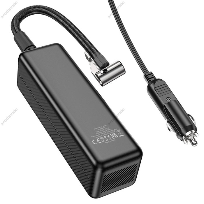 Автомобільний компресор насос Hoco ZP5 May smart air pump Black