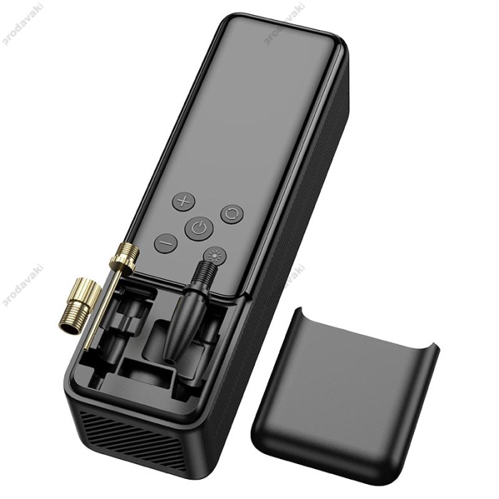 Автомобільний компресор насос Hoco ZP5 May smart air pump Black