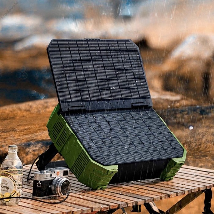 Портативна електростанція Browey Solar Panel 22w PN-600 EU Version AC/DC 2USB/Type-C 600W Green