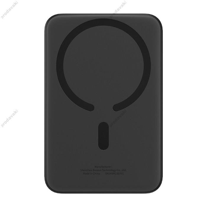 Повербанк портативний акумулятор Power bank Baseus Magnetic Mini Air MagSafe магнітний 20W 10000 mAh Black