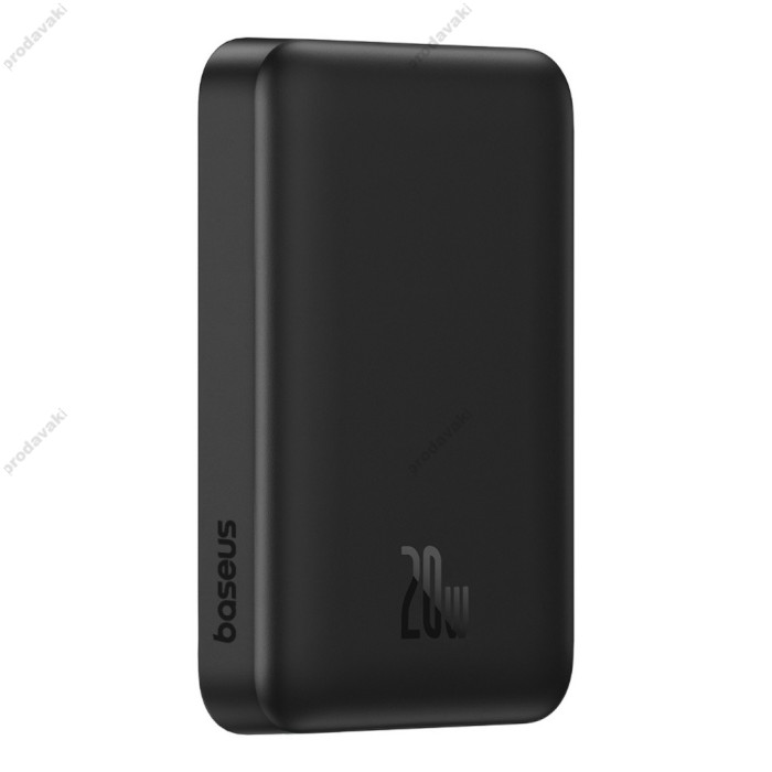 Повербанк портативний акумулятор Power bank Baseus Magnetic Mini Air MagSafe магнітний 20W 10000 mAh Black