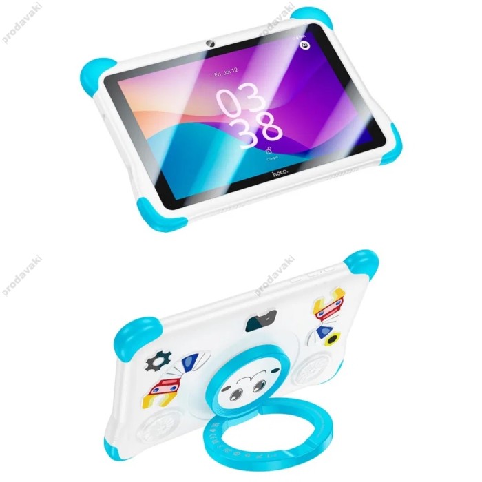 Планшет для дітей HOCO HI10 8-inch children Tablet PC Wi-Fi/5G dual camera android 14 Blue