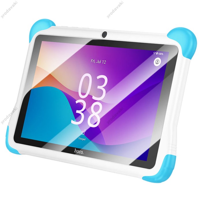 Планшет для дітей HOCO HI10 8-inch children Tablet PC Wi-Fi/5G dual camera android 14 Blue