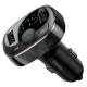 FM - трансмітер Baseus S-09A T-typed Bluetooth MP3 Car Charger Black (CCTM-01)