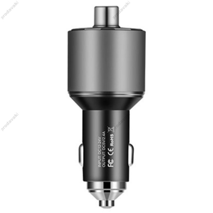 FM - трансмітер HOCO E19 Smart with Bluetooth Black