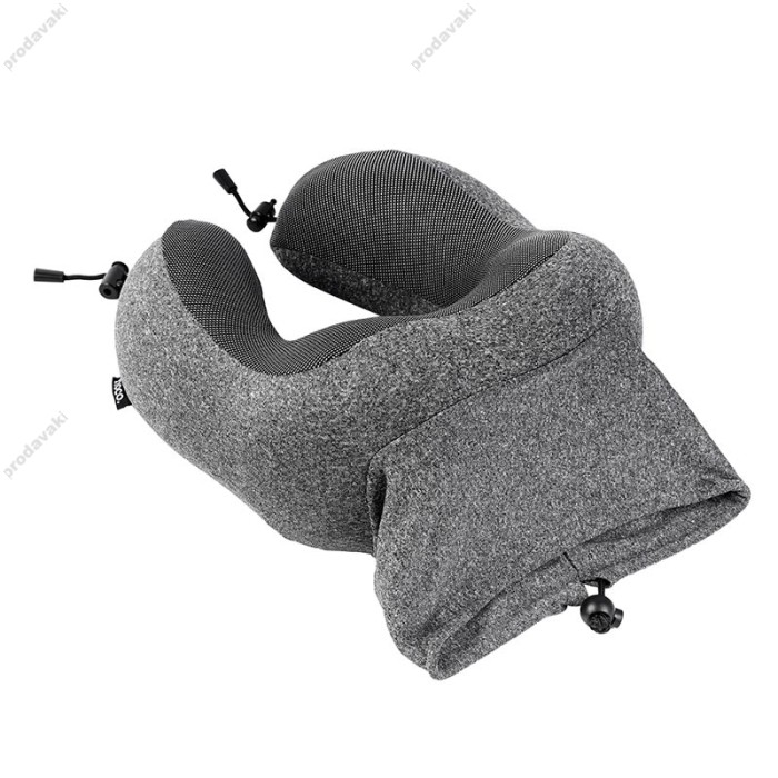 Подушка Hoco HX70 slow rebound memory foam U-shaped pillow Grey