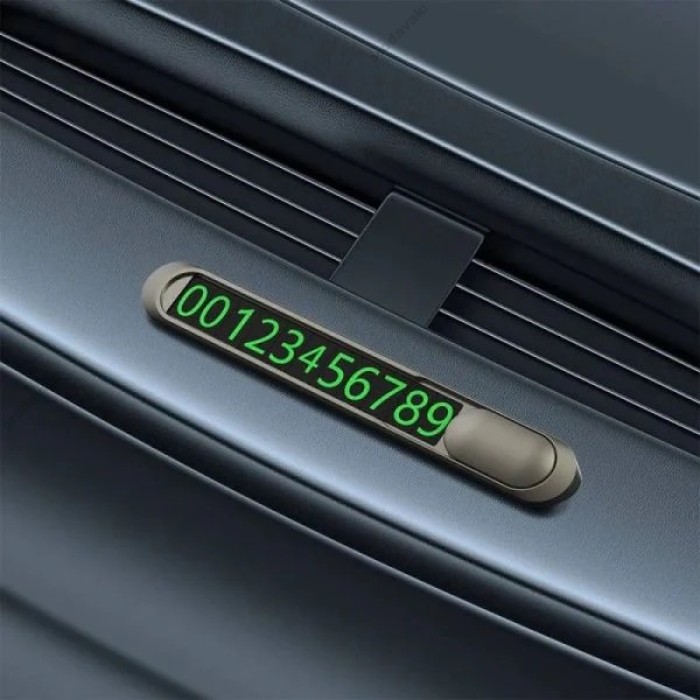 Автовізитка тимчасова карта паркування Wiwu CH021 Lotto Vehicle Temporary Parking Card Silver