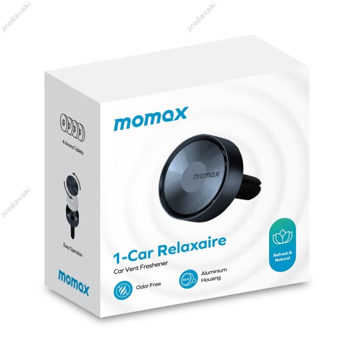 Ароматизатор у машину смарт-ароматизатор Momax CR12 1-Car Relaxaire Car Vent Freshener Blue