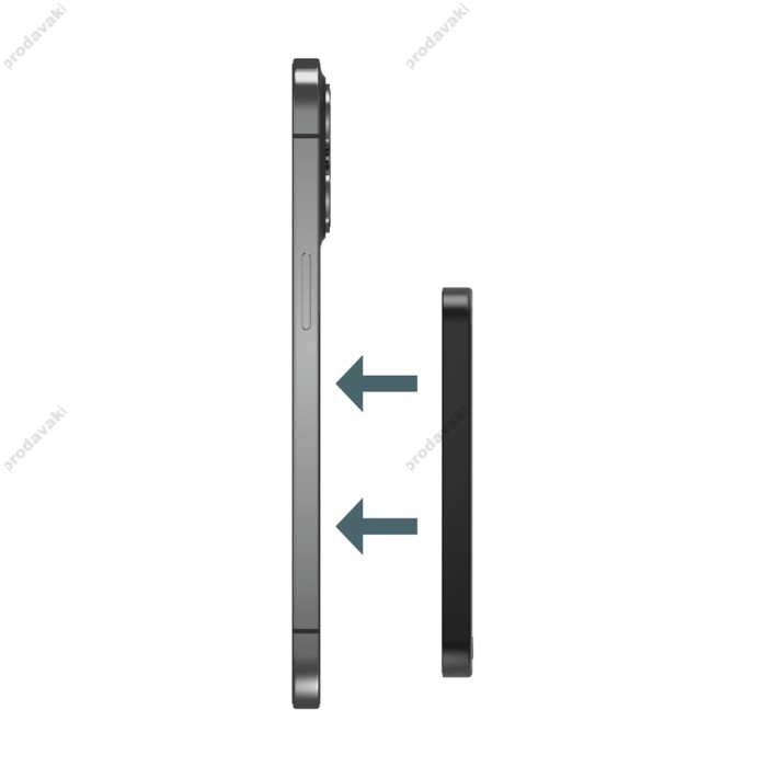 Повербанк портативний акумулятор Power bank Momax Q.Mag X MagSafe магнітний 5000 mAh Black