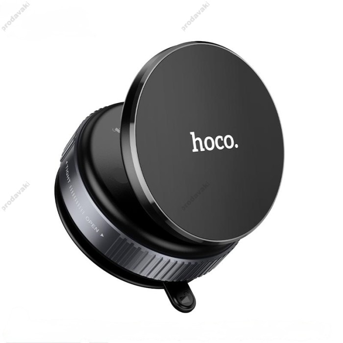 Автомобільний тримач Hoco DCA62 Cool vacuum adsorption magnetic mobile phone holder Black