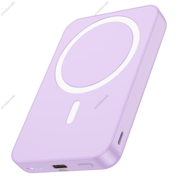 Повербанк портативний акумулятор Power bank Hoco J109 Easy PD20W MagSafe fast charging 5000 mAh Purple