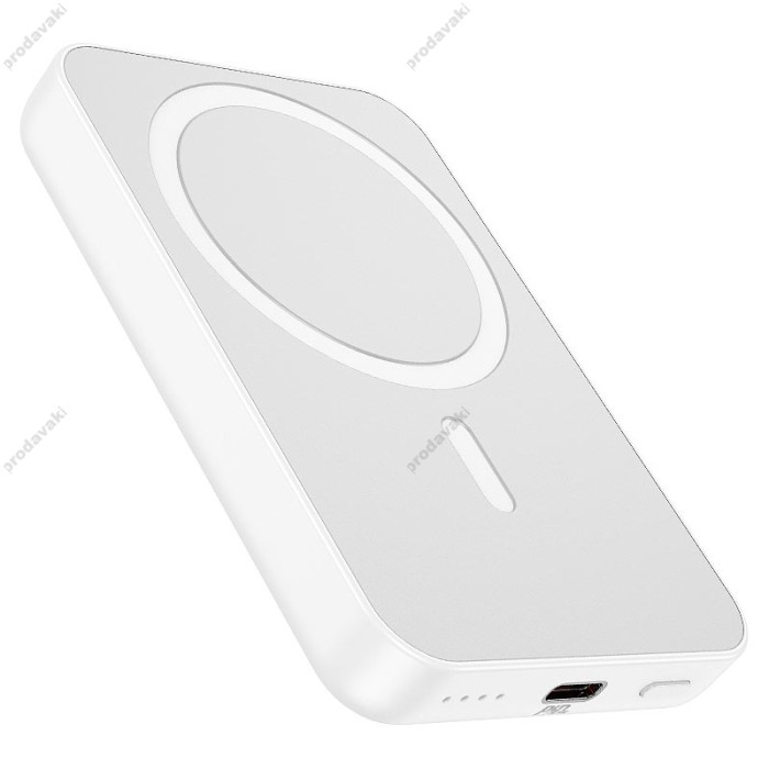 Повербанк портативний акумулятор Power bank Hoco J109 Easy PD20W MagSafe fast charging 5000 mAh White