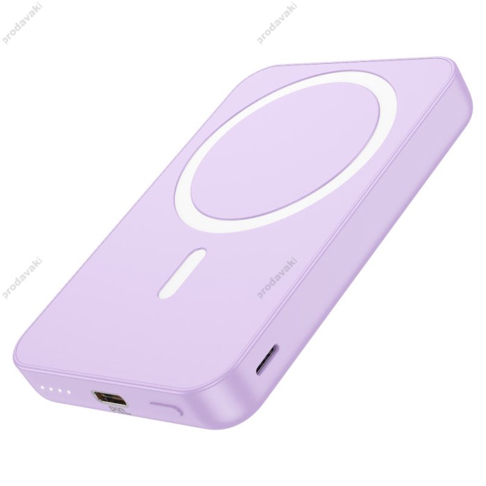 Повербанк портативний акумулятор Power bank Hoco J109 Easy PD20W MagSafe fast charging 5000 mAh Purple